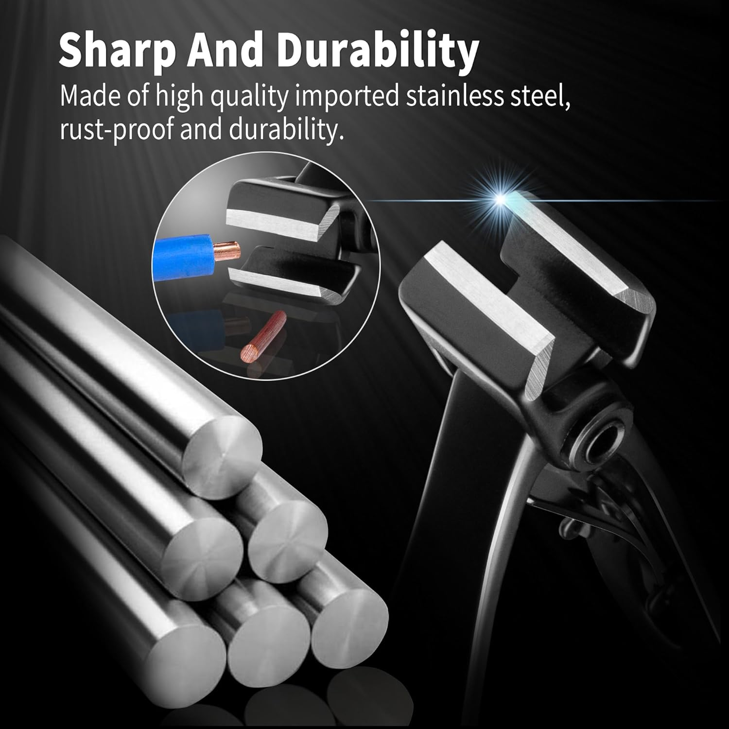 EBEWANLI Straight Nail Clipper, 17Mm Wide Jaw Opening Extra Large Toenail Clippers for Thick Nails or Tough Fingernail & Ingrown Toenail, Heavy Duty Thick Toenail Clippers for Seniors, Men, Adult