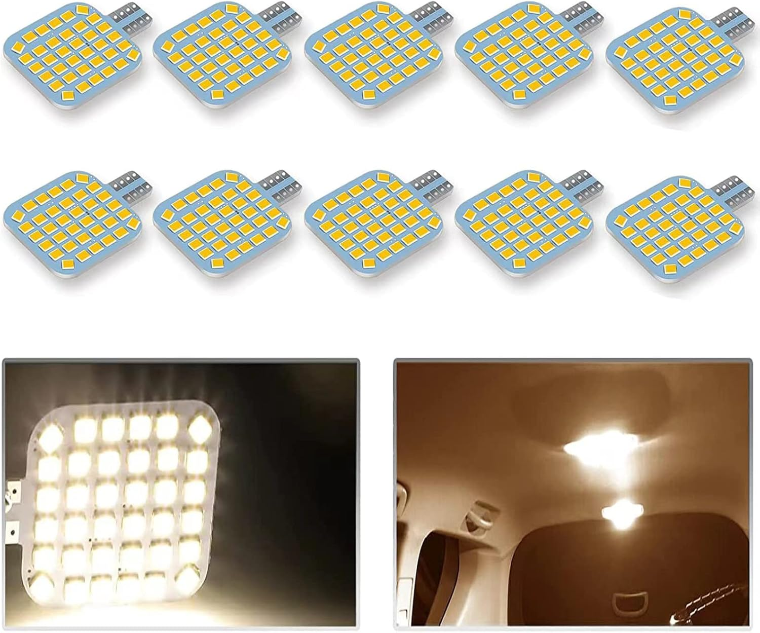 20PCS T10 921 922 912 194 RV Interior LED Light Bulbs, Super Bright LED Bulbs Replacement Lighting 36-SMD 2835 6500K White for 12V RV Camper Trailer Motorhome Boat Dome Car Marine Ceiling Indoor Light