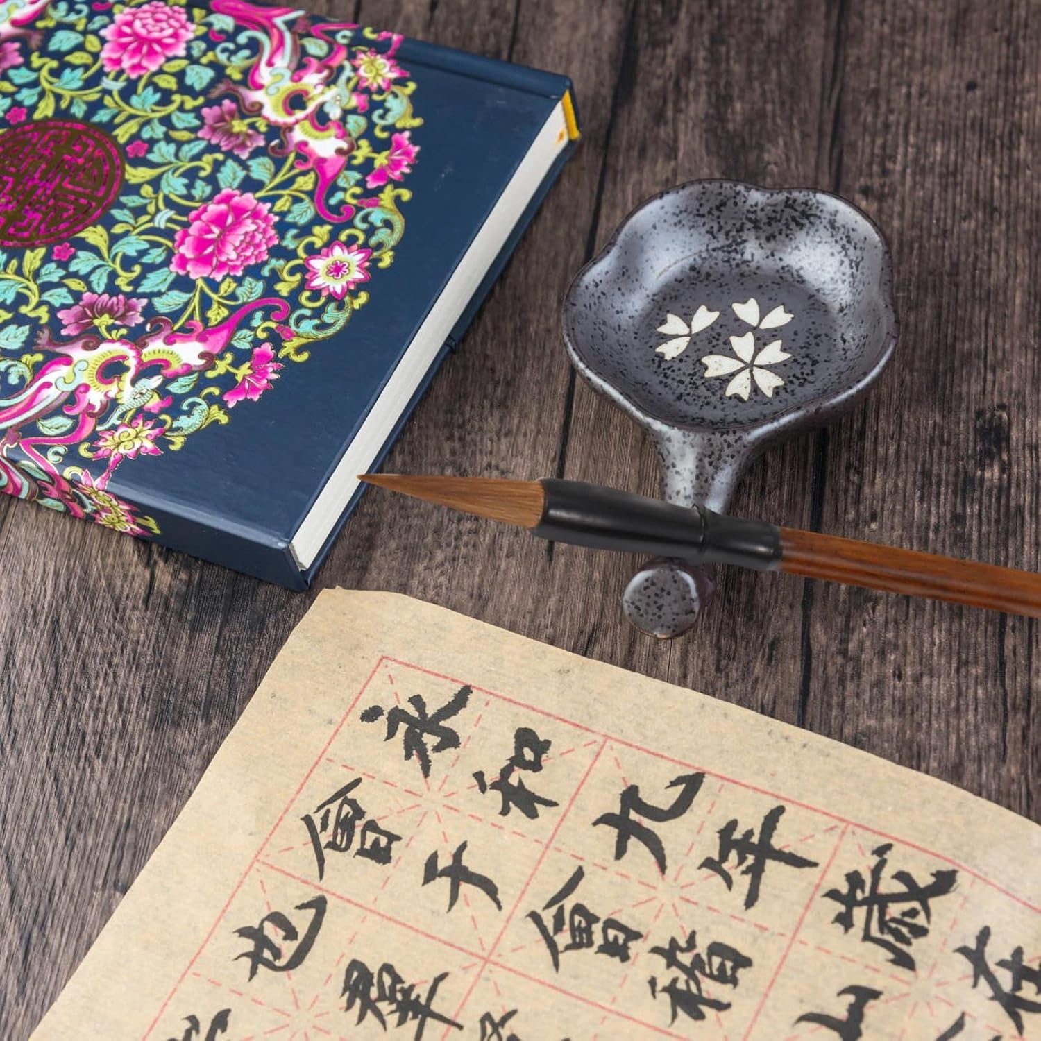 HOODANCOS 9Pcs Set of Chinese Art Brushes - Calligraphy - Ink and Painting Brushes Authentic Chinese Calligraphy Brush Japanese Sumi E Art Brush Ideal for Beginners image number 1