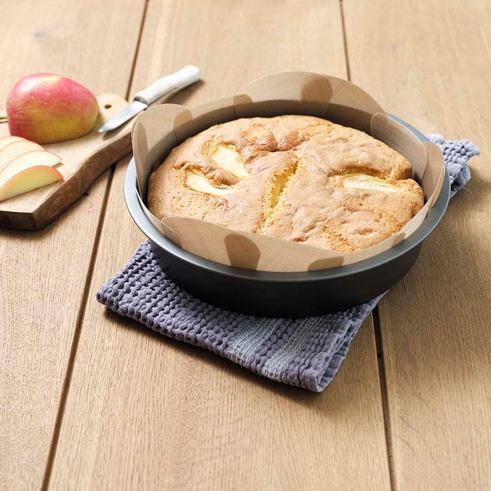 Nostik Silicone Firbreglass round Cake Tin Liner, 20 Cm Dia &ndash; Reusable, Non-Stick for Perfect Cake Release without Oil or Butter. Heat Resistant to 240&deg;C, Dishwasher Safe, PTFE & PFOA Free image number 5