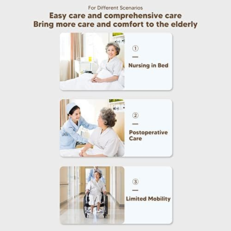 Jiawu Bedpan for Elderly Pregnant Women, Large Thicken 10&deg; Slope Bed Pan Nursing for Bed-Bound/Bedridden Patient, One Piece Molding, Smooth and (Dark Blue) image number 4