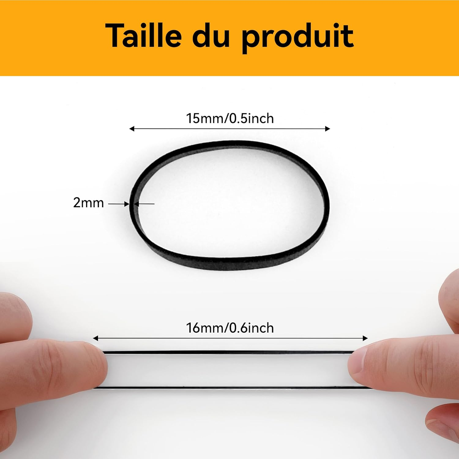 1000 Pieces Black Hair Ties Mini Hair Bands Small Hair Ties Hair Accessories for Women Girls for Braids and Hairstyles DIY image number 6