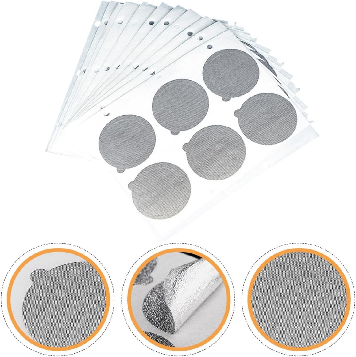 FUNNETOYU 120Pcs Aluminum Foil Coffee Capsule Seal Lids Reusable Coffee Powder Sealing Film for Espresso Pod Cups Home Kitchen Accessories image number 4