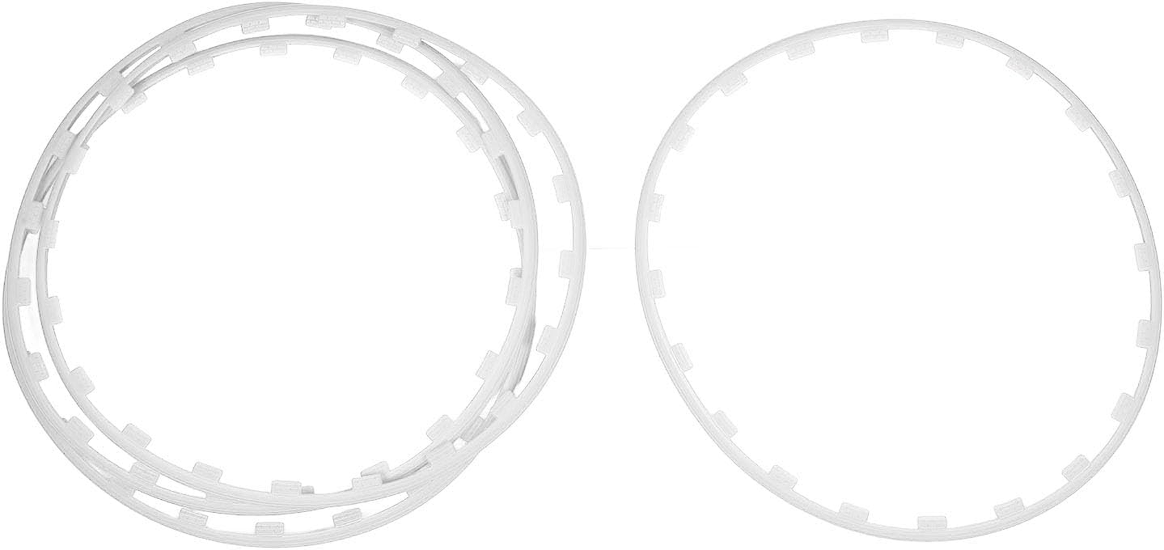 4PCS Car Wheel Rim Protector, 20 Inches Wheel Guard Rim Protecting Trim Ring from Curb Rash, Wheel Edges Trim Accessories, Replacement for Tesla Model Y 2021-2023 (White) image number 1