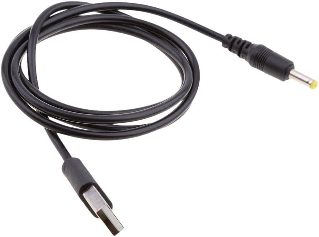 Prettyia USB 2.0 a Male to DC 4.0X1.7Mm 5 Volt DC Barrel Jack Power Cable for USB to DC 4.0X1.7Mm Cable Cord Black (DC 4.0Mm X 1.7Mm) image number 1