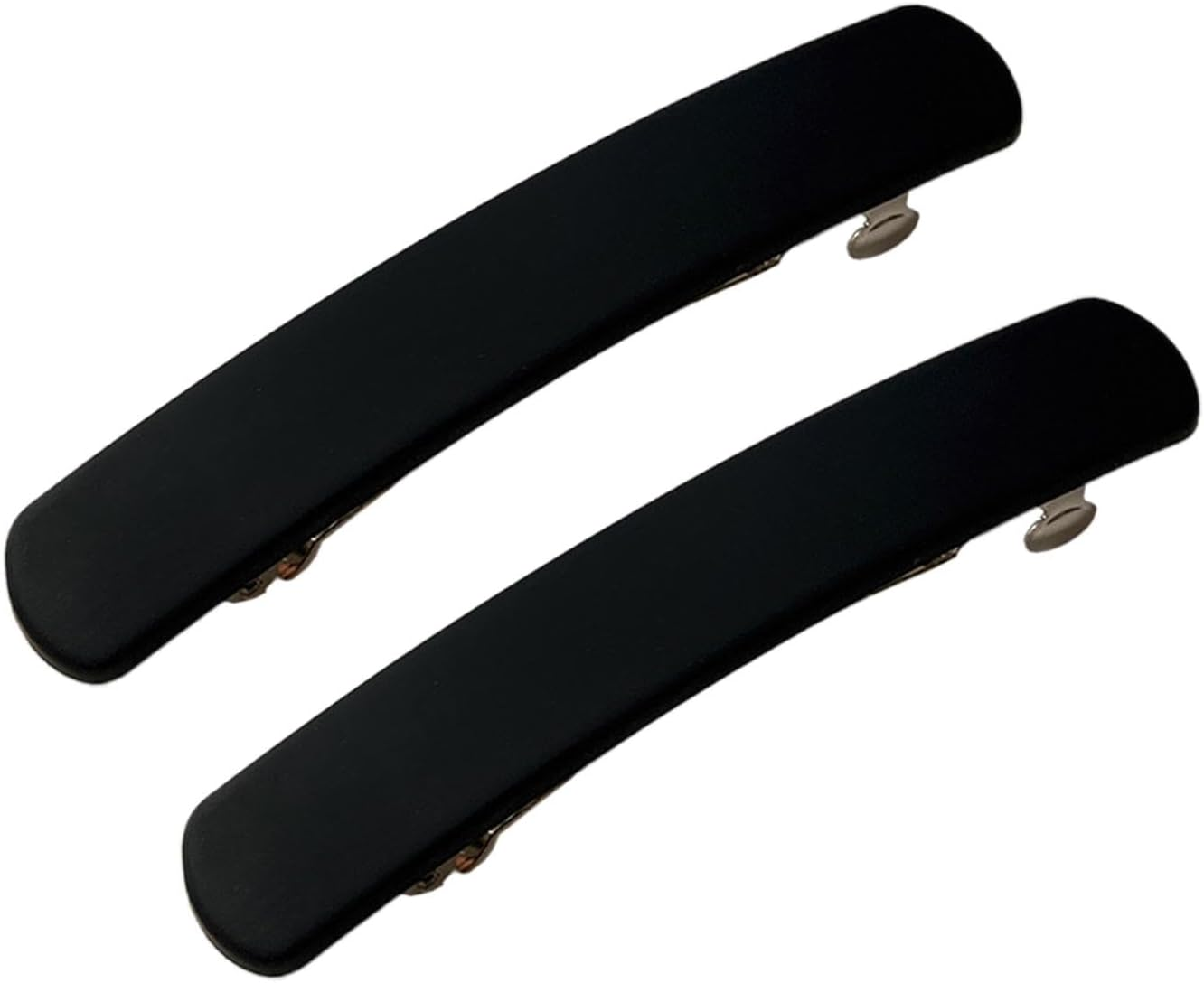 Baoblaze Women'S Hair Clips, French Hair Clips, Vintage Hair Accessories, Barrette, Automatic Tortoise Shell Hair Clips for Girls, Fine Hair and Medium Thick Hair, Blue Black, 8.3 Cm, Pack of 2