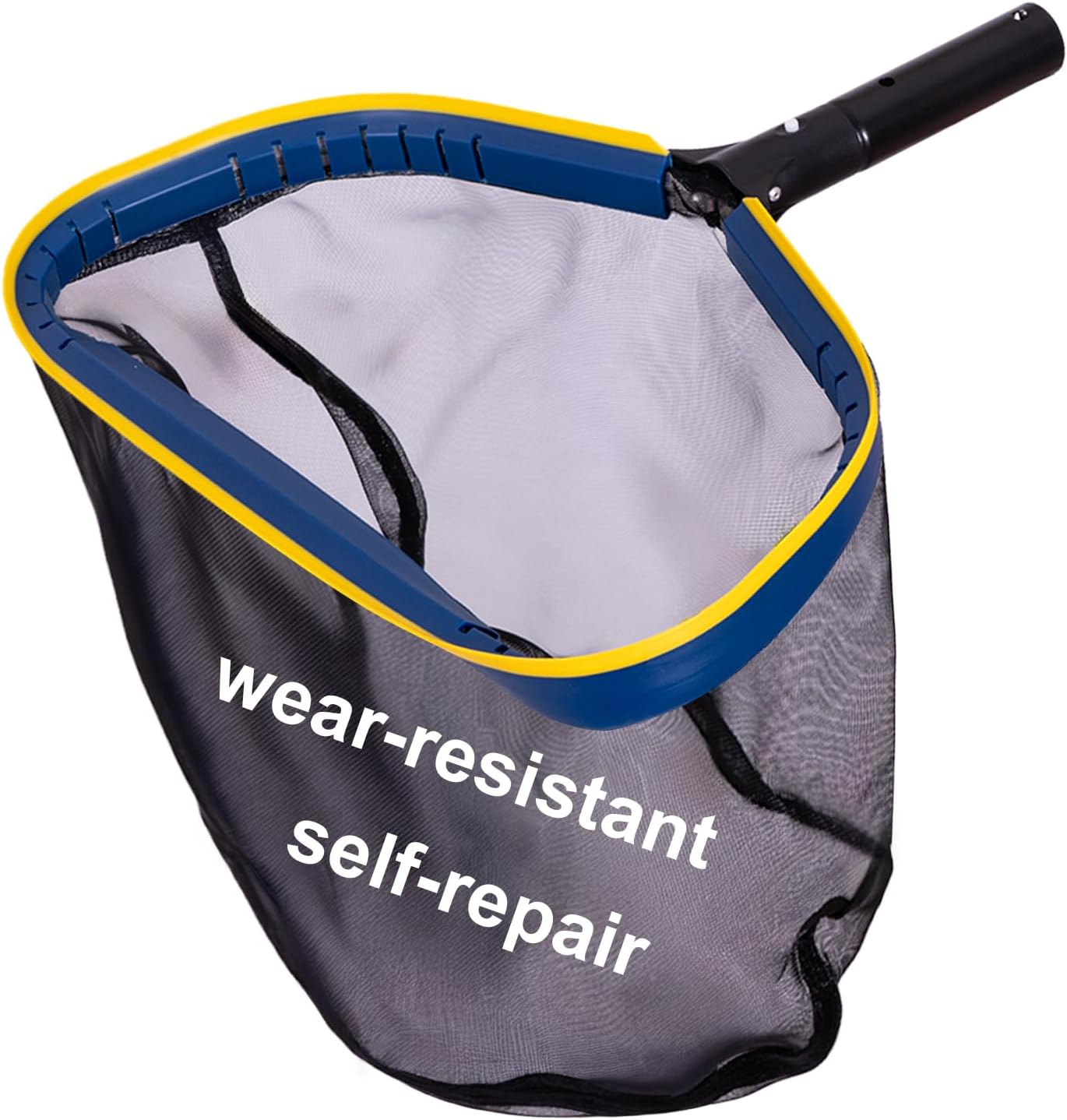 POOLAZA Pool Net Skimmer, Fine Mesh Pool Skimmer Net with Deep Bag, Durable Pool Nets for Cleaning with Aluminum Frame & Handle, Larger Capacity Pool Leaf Skimmer, Pool Leaf Net with Easy Scoop Edge image number 3