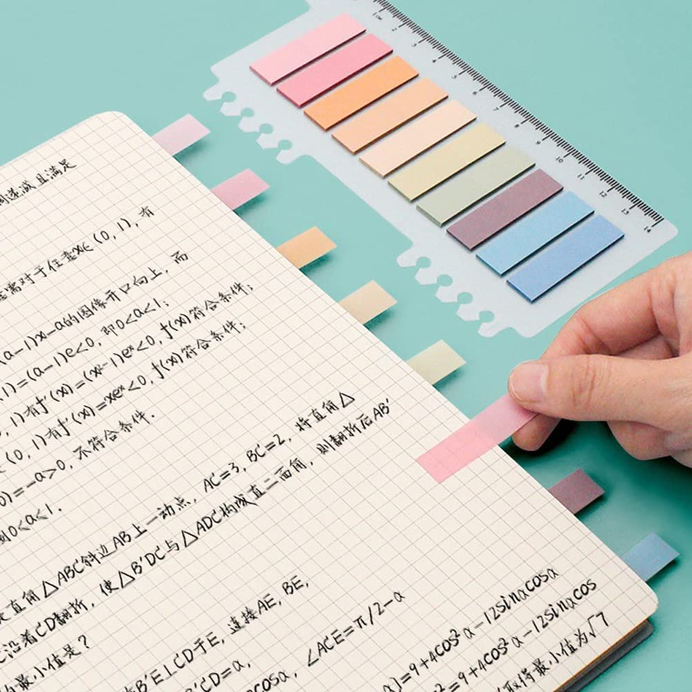 Pyhot 9 Set 1800 Pieces Index Tabs Flags, Mini Memo Page Markers Bookmarks Text Sticky Notes