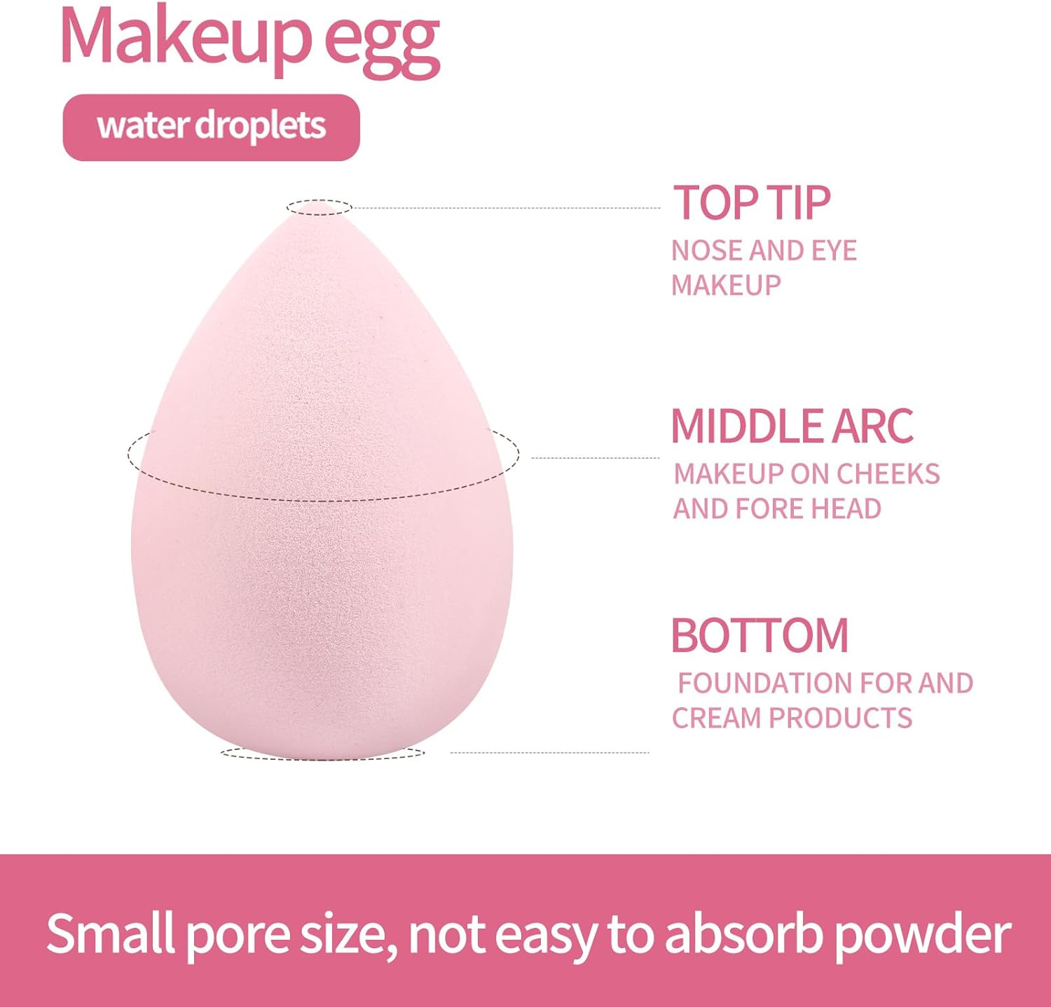 MAANGE Makeup Brush Set 42 Pcs Makeup Tool Set Premium Synthetic Foundation Powder Concealers Eye Shadows Blush Makeup Brushes (Pink, 42 Piece Set) image number 6