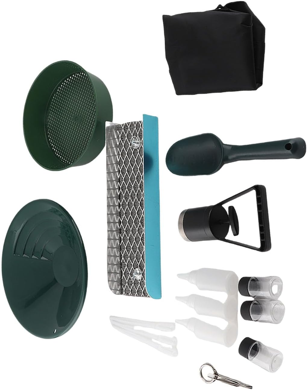 Gold Panning Kit with Portable Sluice Box, Aluminum Alloy Prospecting Trough & Sieve Set for River Gold Mining image number 2