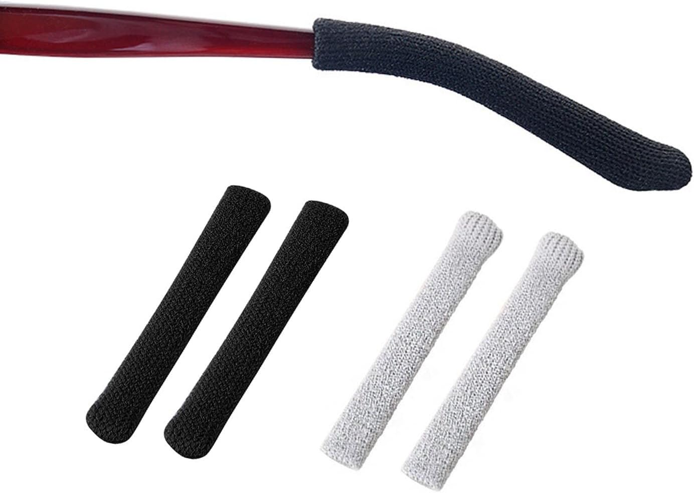 UPIONIC Anti-Slip Elastic Eyeglasses Temple Tips Sleeve,Fabric Glasses Ear Cushion,Glasses Ear Grips,Glasses Accessories,2Pcs