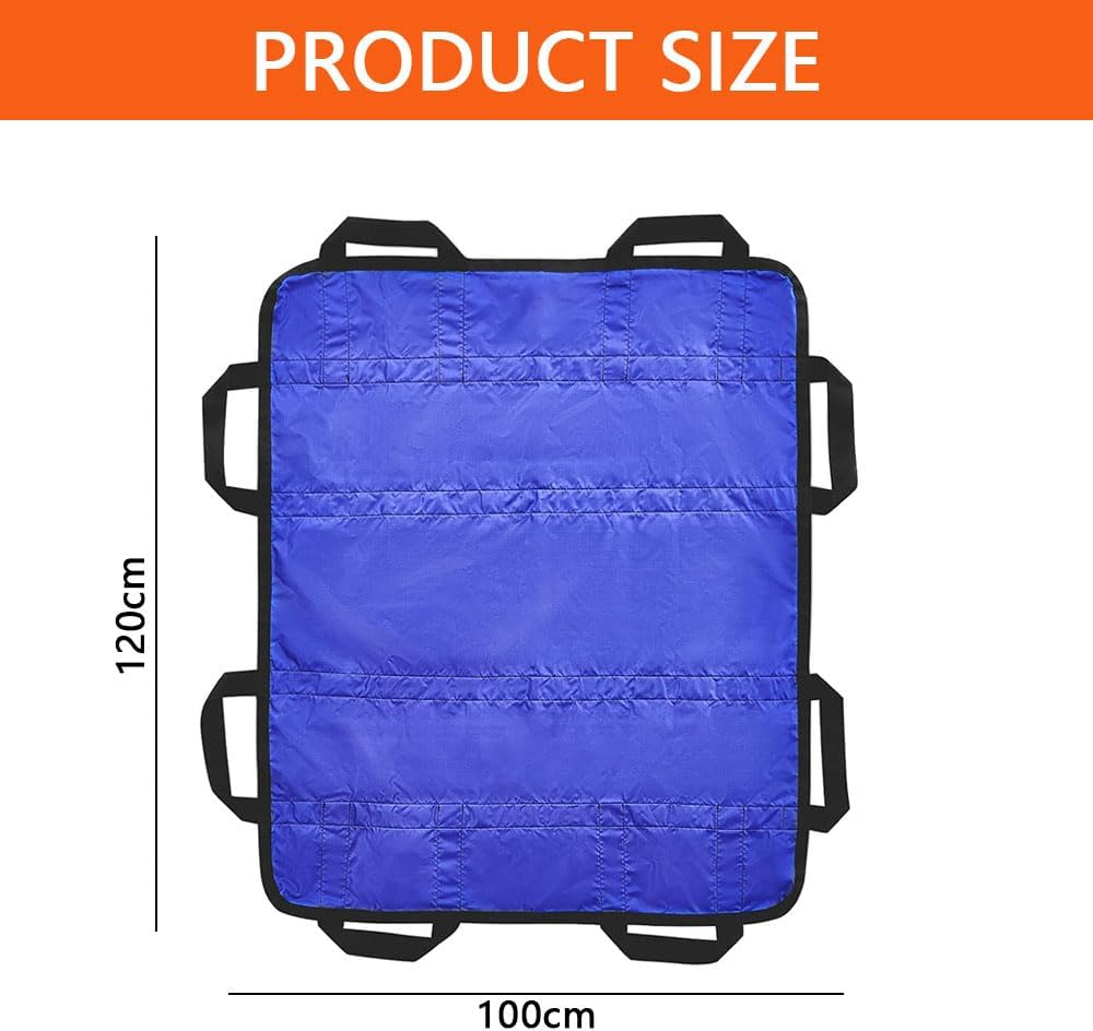 Positioning Bed Pads for Elderly, 48X40 Inch Slide Sheets for Moving Patients with Reinforced Handles, Reusable & Washable Patient Turning Device image number 6