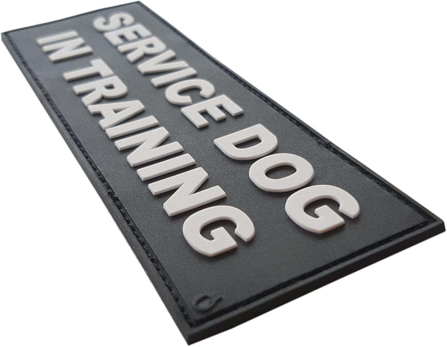 K9 Harness SERVICE DOG in TRAINING Police K-9 PVC Rubber 3D Touch Fastener Patch image number 1