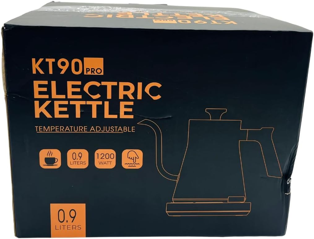 Electric Gooseneck Kettle with Temperature Control, 0.9L Stainless Steel Electric Kettle for Coffee and Tea, Pour over Rapid Heating Quick Boiling image number 1