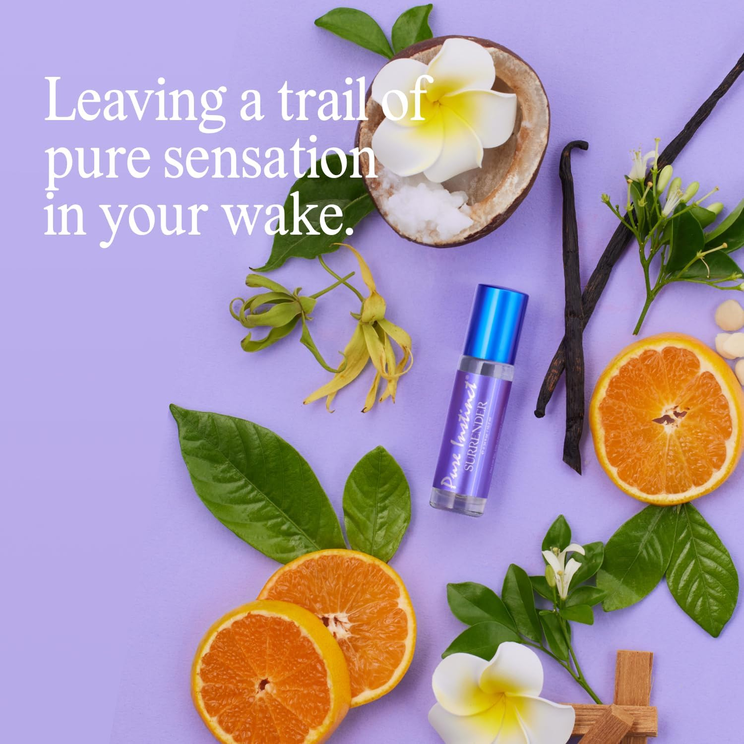 Pure Instinct SURRENDER Roll-On the Original Pheromone Infused Body Oil Perfume Fragrance Edp Parfum - for Her Women - TSA Ready 10.2Ml / 0.34 Fl Oz image number 4