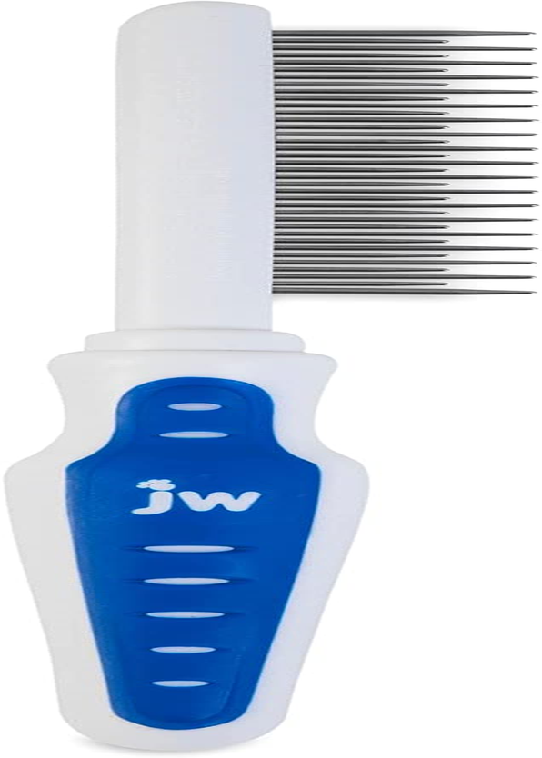 JW Grip Soft Shedding Comb, Grey/Yellow, 1 image number 5