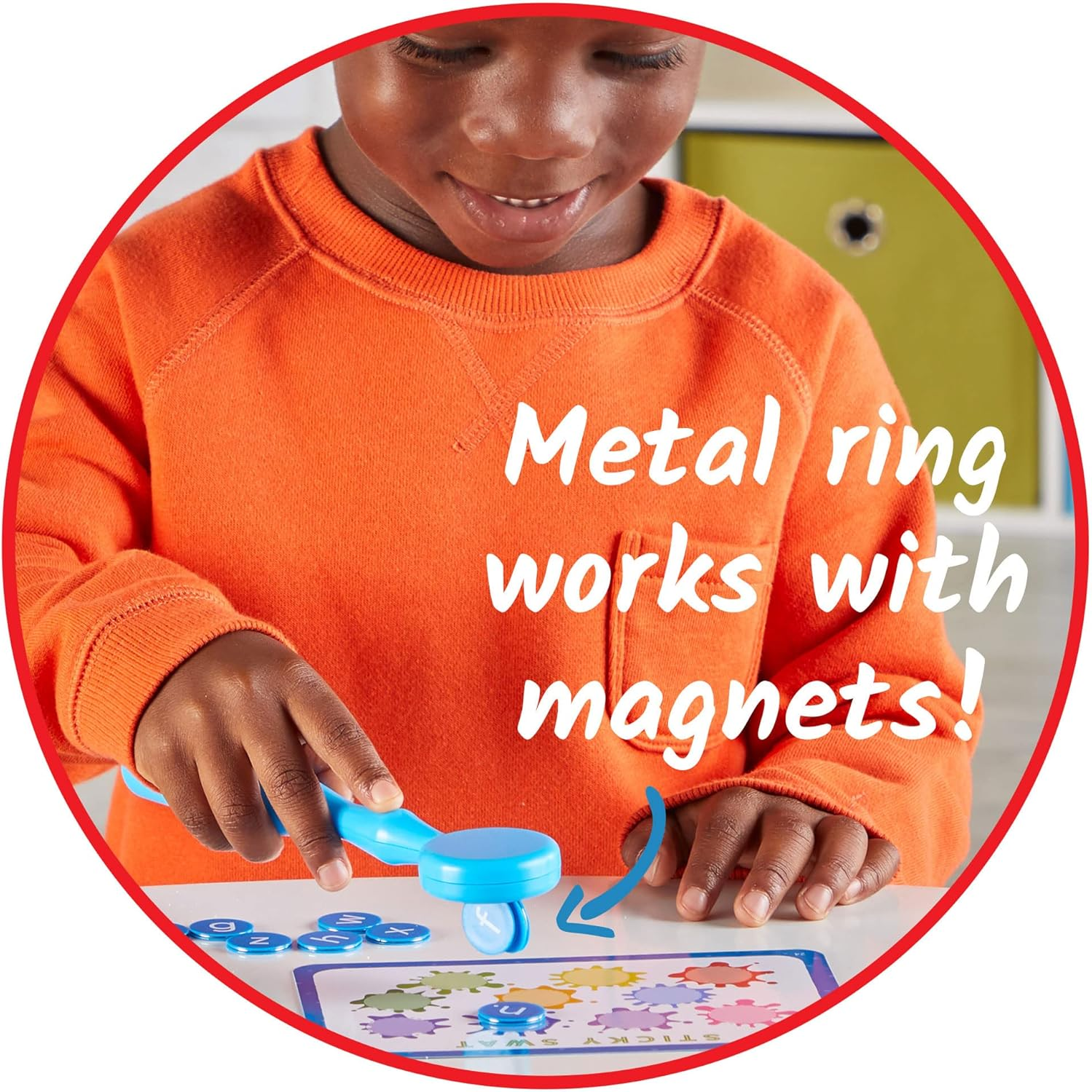 Learning Resources Lowercase Alphabet Counters, Set of 6 X 26 Counters with Consonants & Vowels for Classroom & Home Literacy Learning Activities, Ages 3+ image number 1