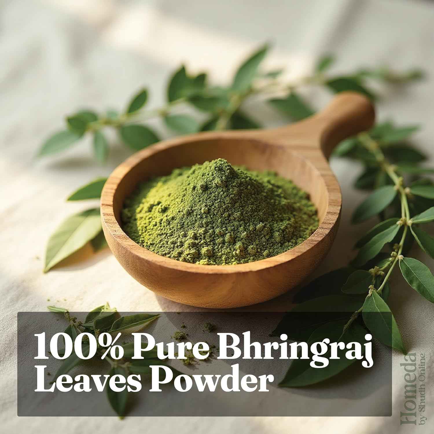 Organic Bhringraj Powder for Hair Growth, Skin and Eating (200 Grams) - 100% Natural, Eclipta Alba, Bringraj Powder, Bhringrajasava, Bringaraja image number 5