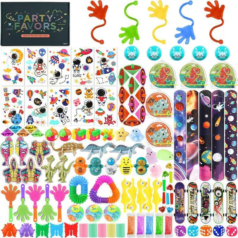 120PCS Party Favors for Kids 4-8, Birthday Gift Toys, Goodie Bag Stuffers, Treasure Box Carnival Prizes, Gifts Classroom, Pinata Bags Filler Boys and Girls image number 1