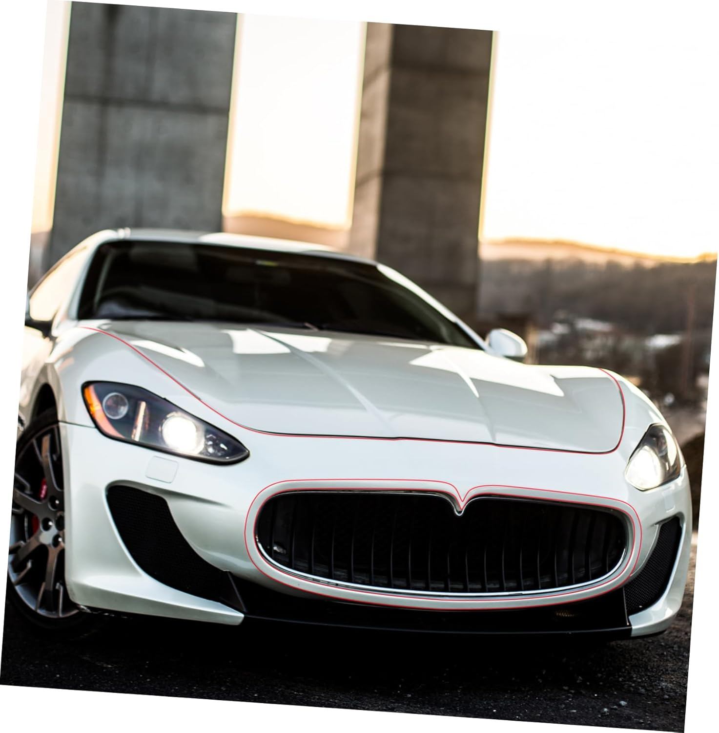 Car Decorative Strip Adhesive Tape 1 Roll Red 6Mm X 33M Polyester for Automotive Trim and Insulation image number 5