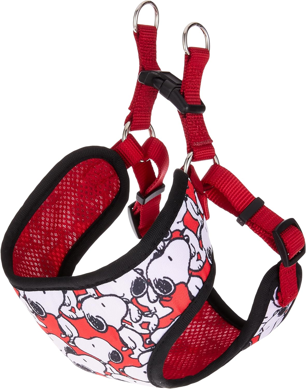 Fetch for PETS Peanuts Charlie Brown Snoopy Red Dog Harness, Medium, Cartoon Pattern, No Pull, Dog Apparel & Accessories image number 1