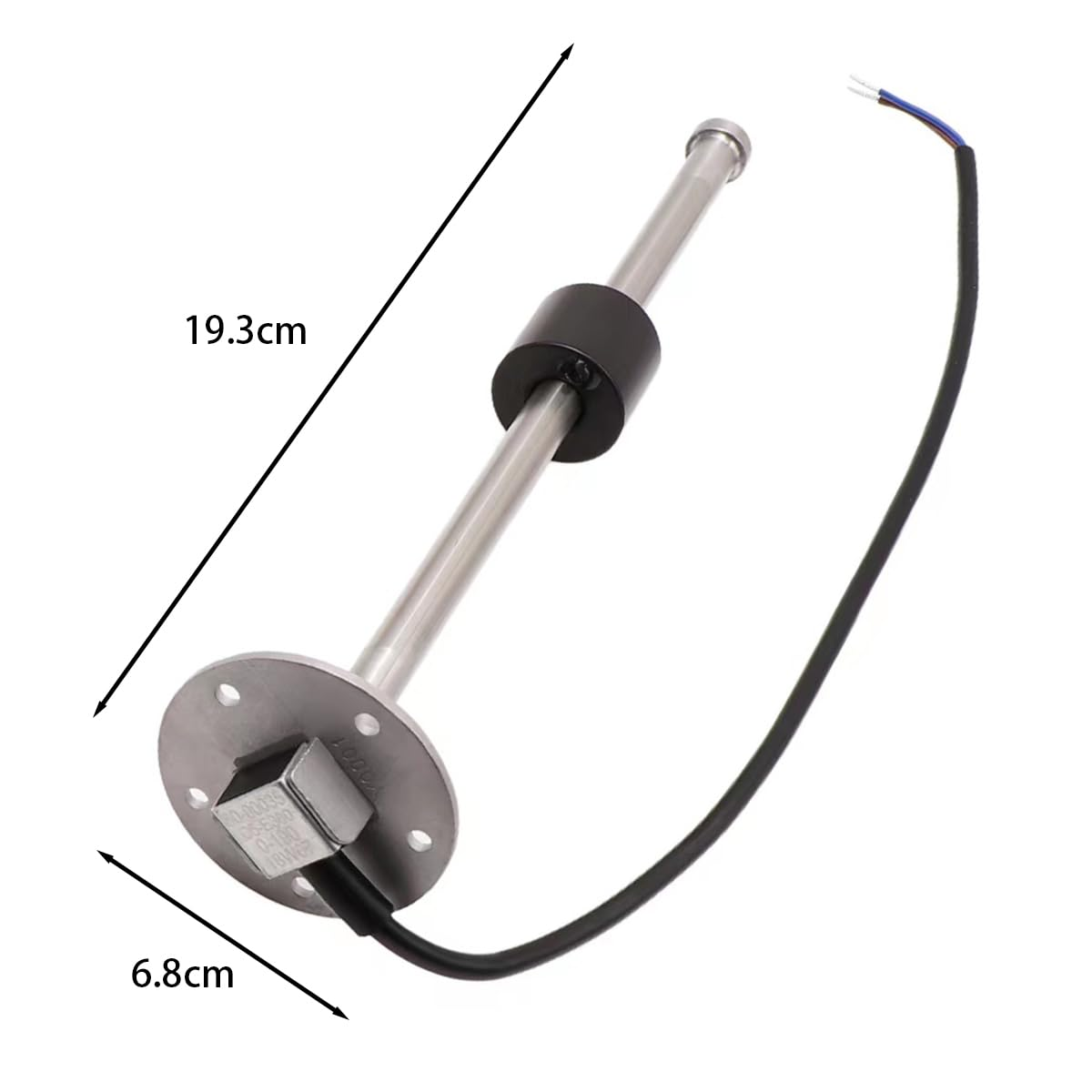 Sarini Fuel Level Sensor,Marine Boat Fuel Sender,Liquid Level Gauge,Liquid Level/Water/Fuel Tank Margin Sensor for Rv/Yacht/Forklift/Vehicle 0-190Ohm image number 4