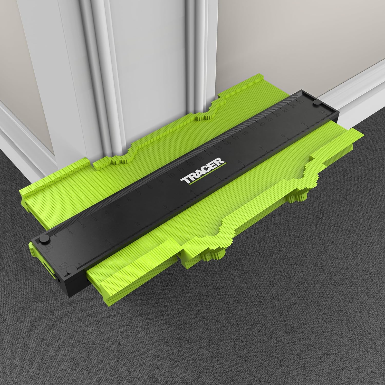Tracer Contour Gauges and Deep Hole Construction Pencil Set. 130Mm (5&rdquo;) & 250Mm (10&rdquo;) Precise Profile Tools. 2 X Gauges and Carpenters Pencil Set