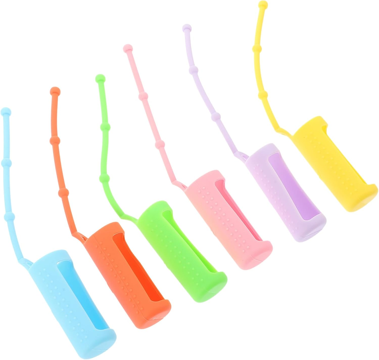 BESTYASH 6Pcs 10Ml Silicone Roller Bottle Covers Essential Oil Protector Sleeve Protective Case for Travel and Storage image number 4