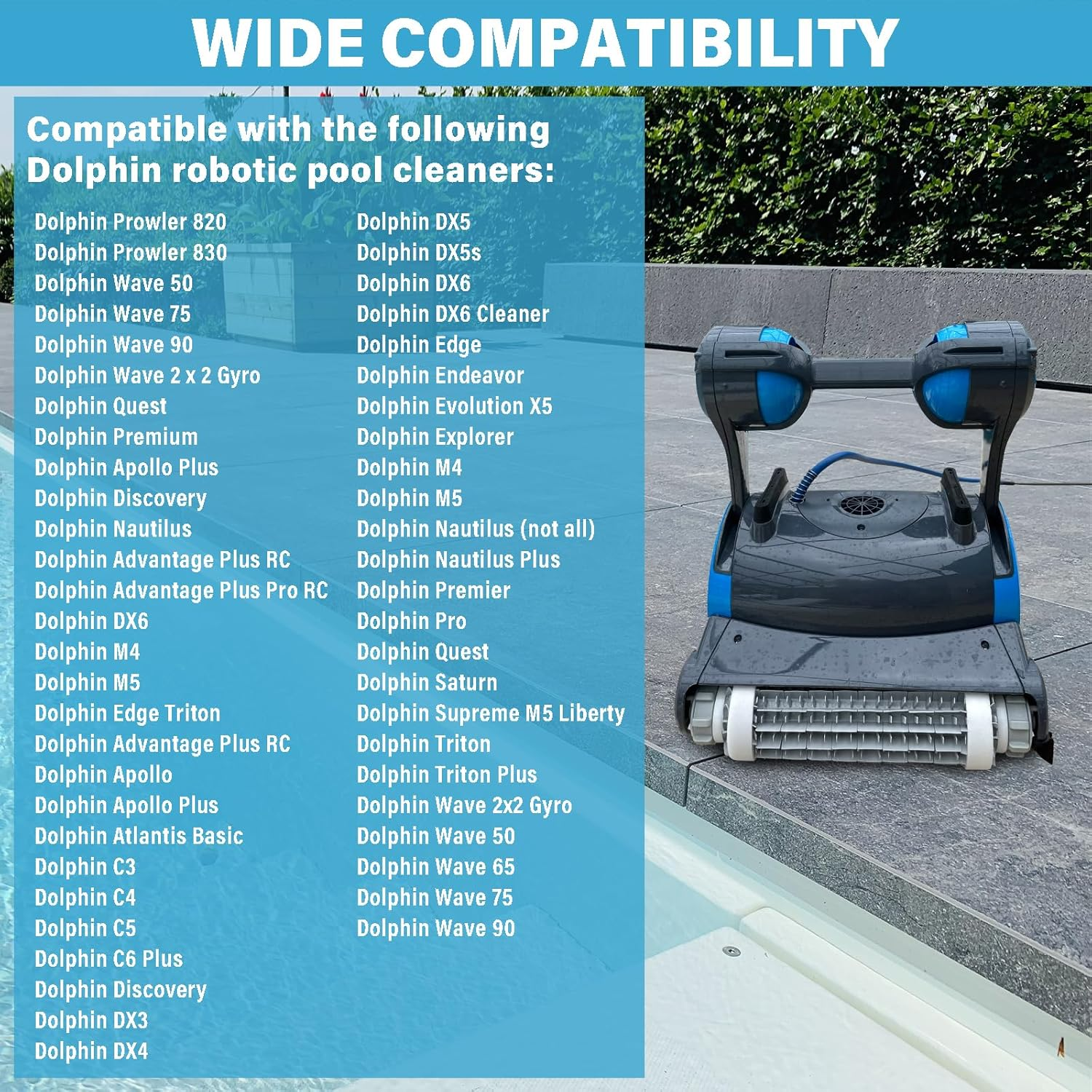 Pool Robot Timing Track 9985006-R2 Climbing Rings 6101611-R4 Compatible with Maytronics Dolphin Nautilus Cc plus Robotic Pool Cleaner (6 Pack) image number 3