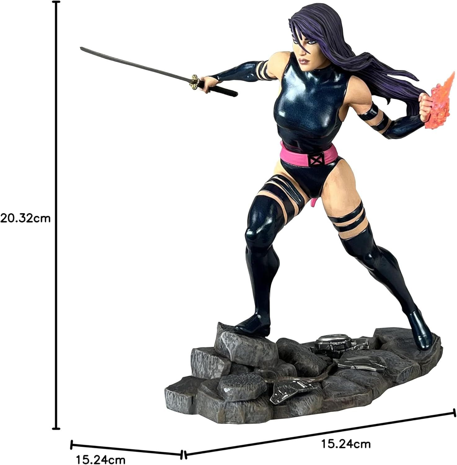 Diamond Select Toys Marvel Gallery Comic Psylocke PVC Statue, 10-Inch Size
