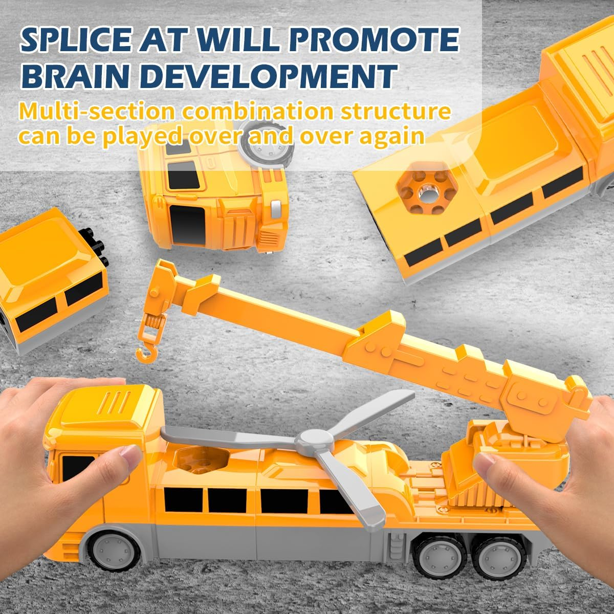 Magnetic Transform Engineering Toy Car DIY Truck Assembled Robot Toys with Storage Box, Building Blocks Construction Toys for 3 4 5 6 Year Old Boys Toy, STEM Educational Gifts for Kids(35 PCS) image number 6