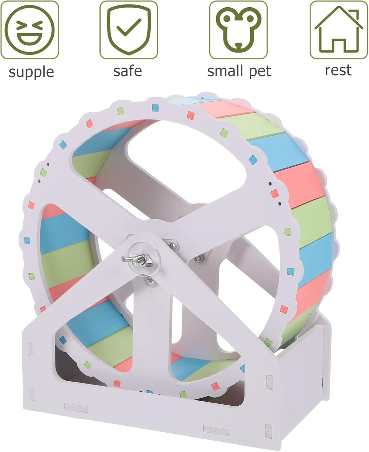 Veemoon Mouse Toy 1 Set to Rotate Hamster Mouse PVC Chinchilla Wheel image number 6