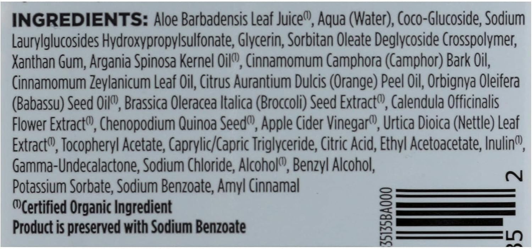 Avalon Organics: Apple Cider Vinegar Shampoo - Smooth Shine (325Ml) image number 1