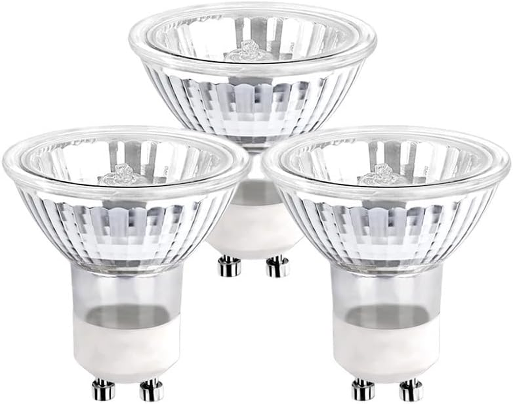 3 PCS GU10 Dimmable Halogen Light Bulbs 2 Pin,50W Candle Warmer Replacement Lamps, Top-Down Heating for Wax Warmer Spot Lights Wax Melt Burner Track Light Bulbs image number 1