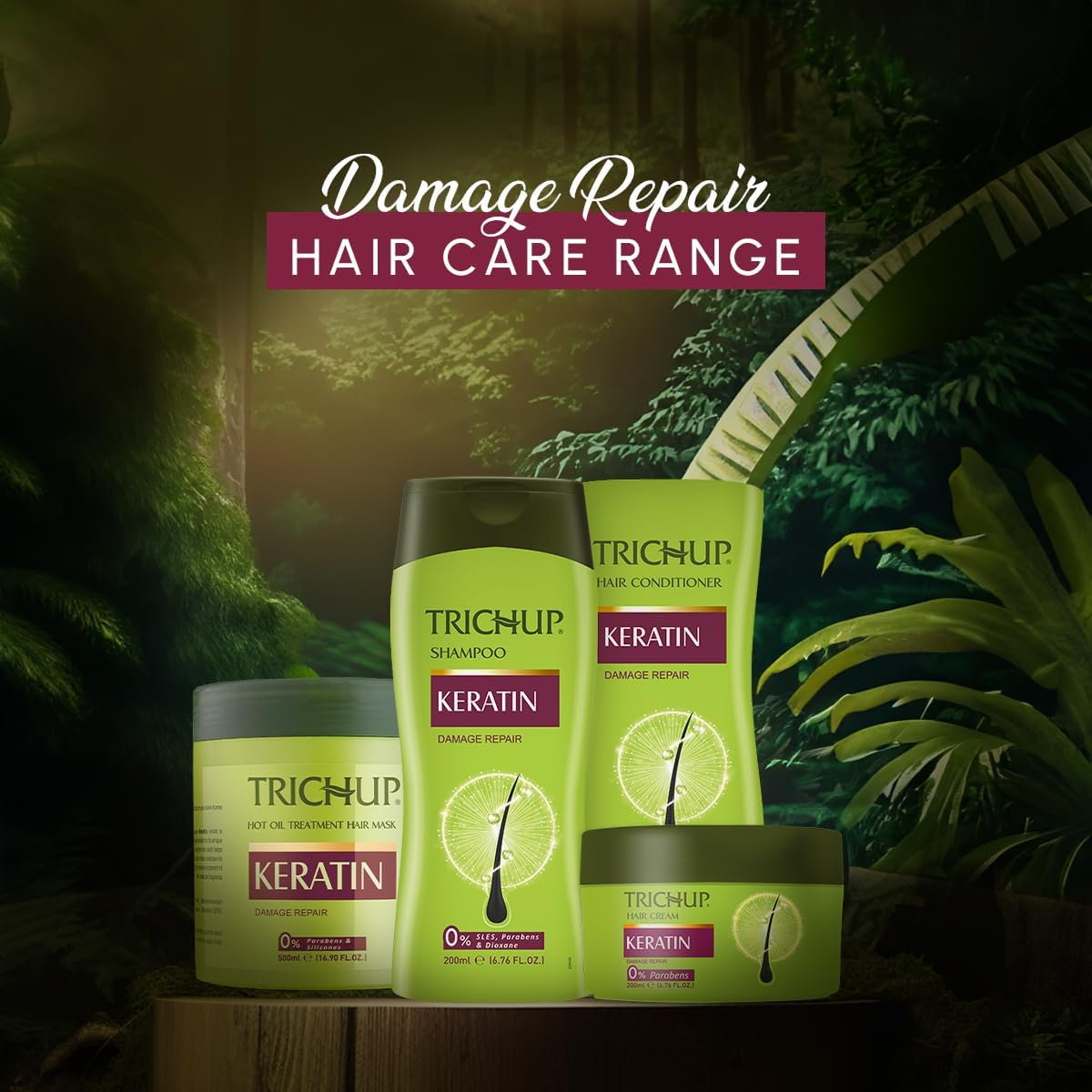 Trichup Keratin Shampoo 200 Ml (Pack of 2) image number 5