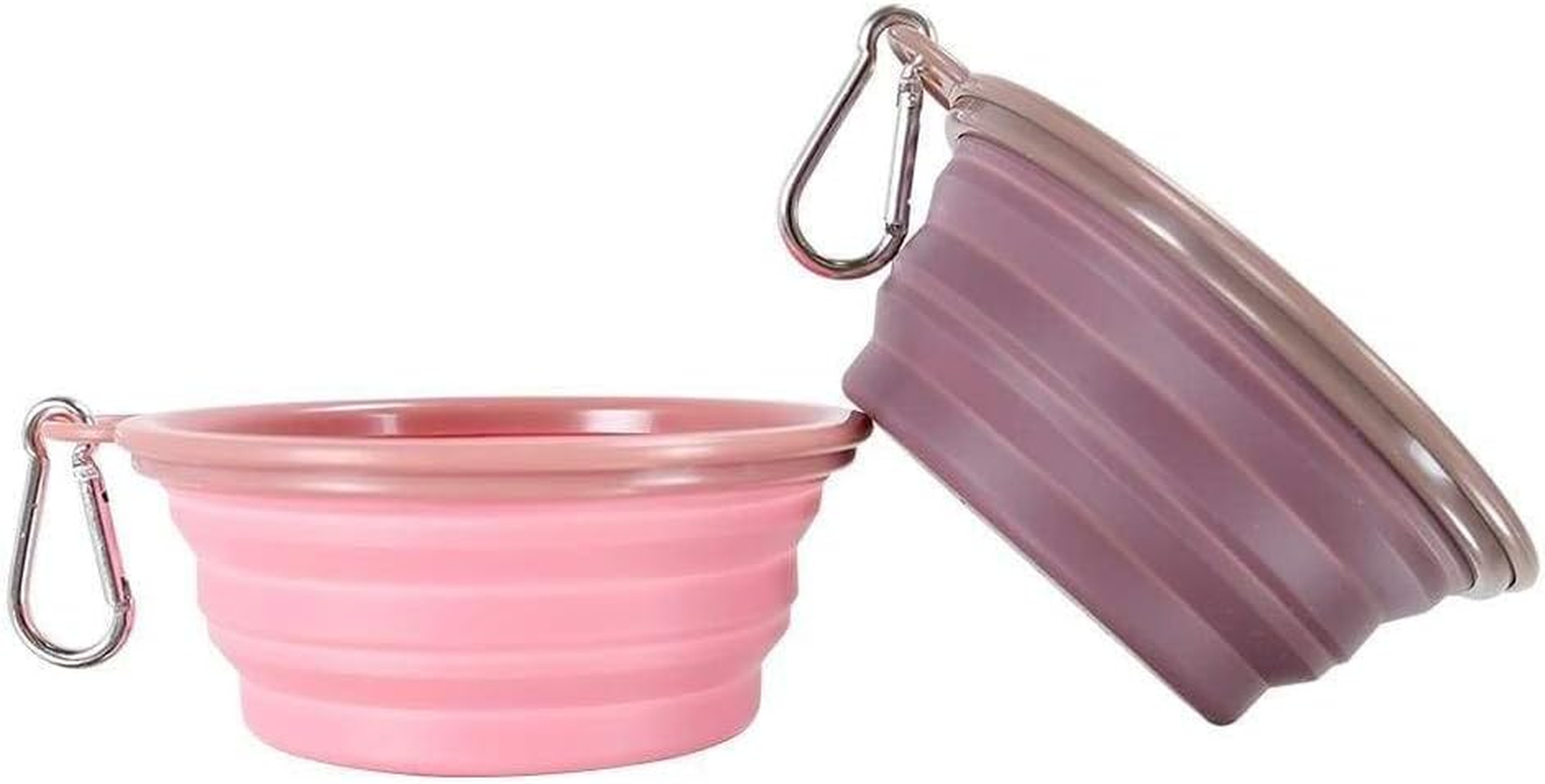Ibiyaya Quick Bite Collapsible Dog Bowl, Pink