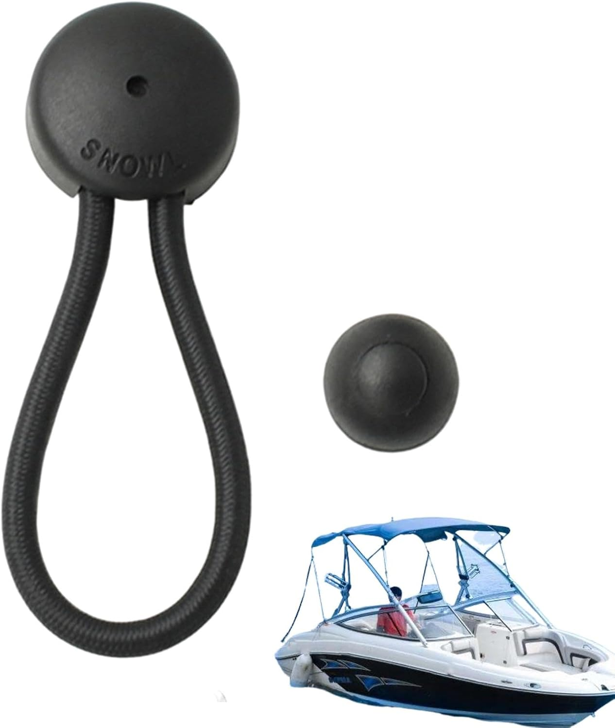 Pull Tie down Tarp Canvas Knobs - Easy to Install Sturdy Bungee/Shock Cord Clip - Boat Deck Hardware Multifunctional for Marine Truck Car Rv Covers image number 3