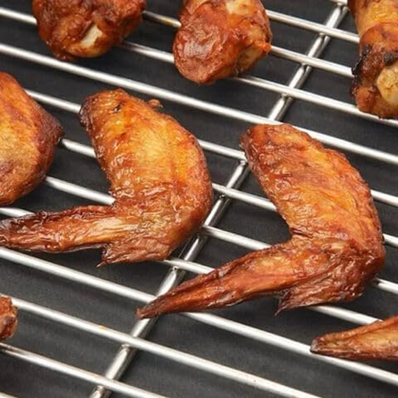 Willbbq Twin Pack Stainless Steel Grill Grate Heavy Duty Rectangular Cooking Rack for Bbq,Oven,And Smoker Rust Resistant Cooling and Baking Rack for Outdoor Grilling & Kitchen Use (60Cm X 21.5Cm)