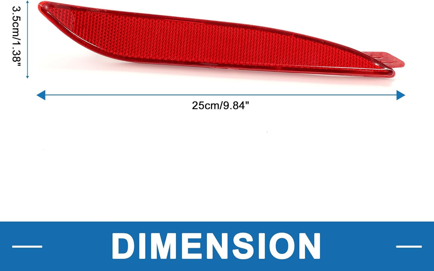 X AUTOHAUX Rear Right Side Bumper Reflector No.924063X000 Bumper Reflector Side Marker for Hyundai Elantra 2011-2013 Red