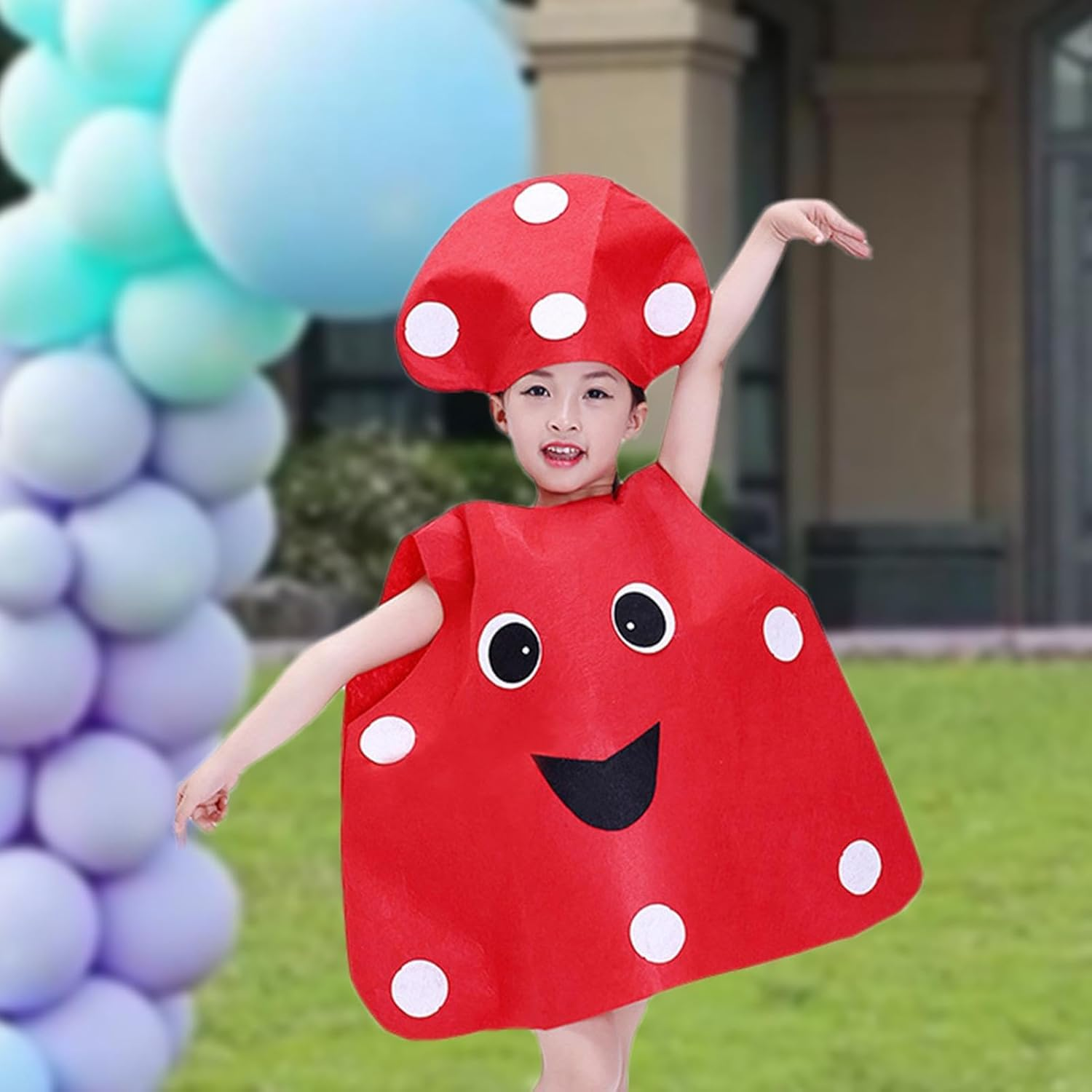 Kids Cosplay Outfit,Fruit Vegetable Design Halloween Dress up Outfit | Children'S Day Performance Costume, Creative Dance Outfit for Halloween, Theme, Stage Performance image number 2