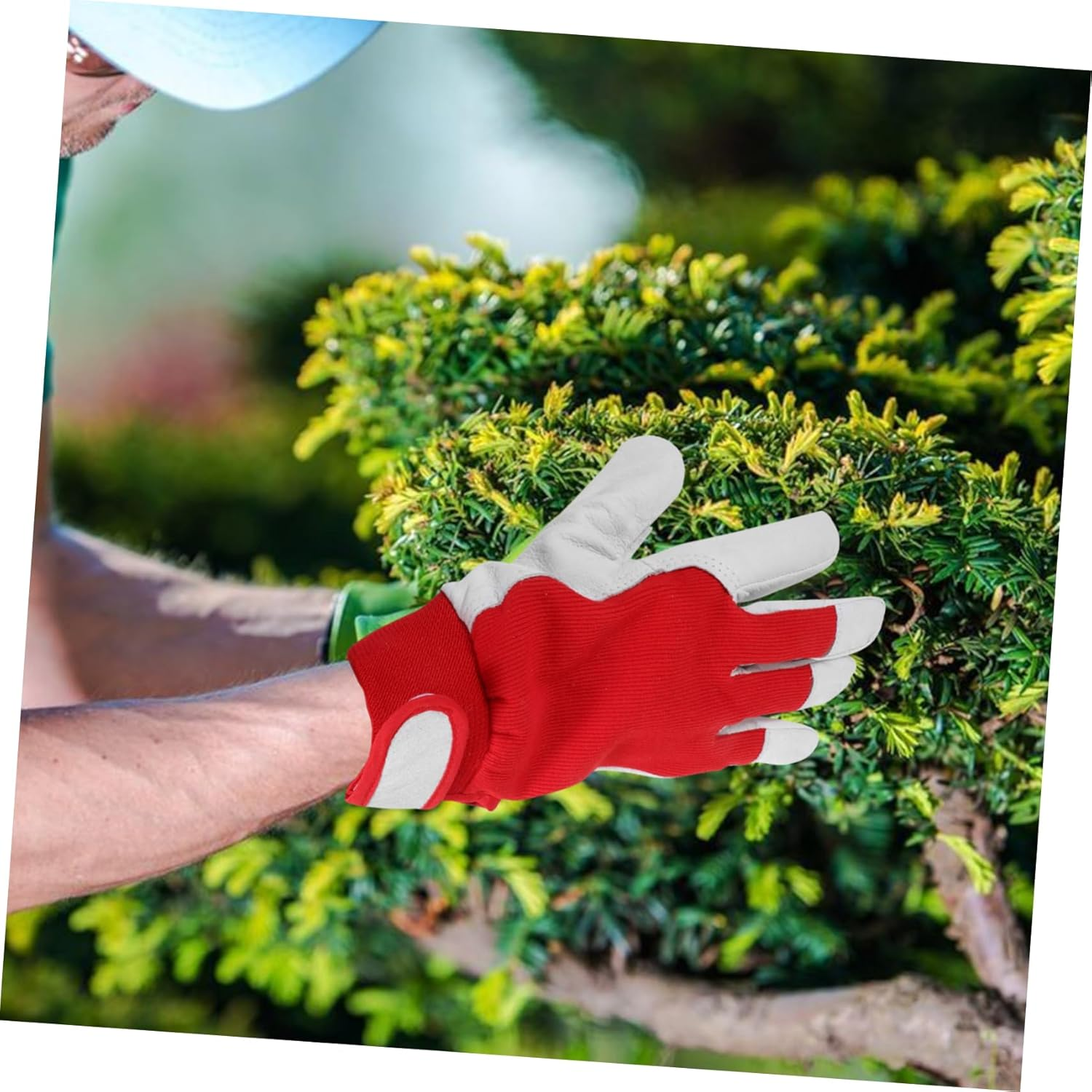 1 Pair Garden Pruning Gloves Gardening Tools Women'S Small Size Sticky Band Use image number 3