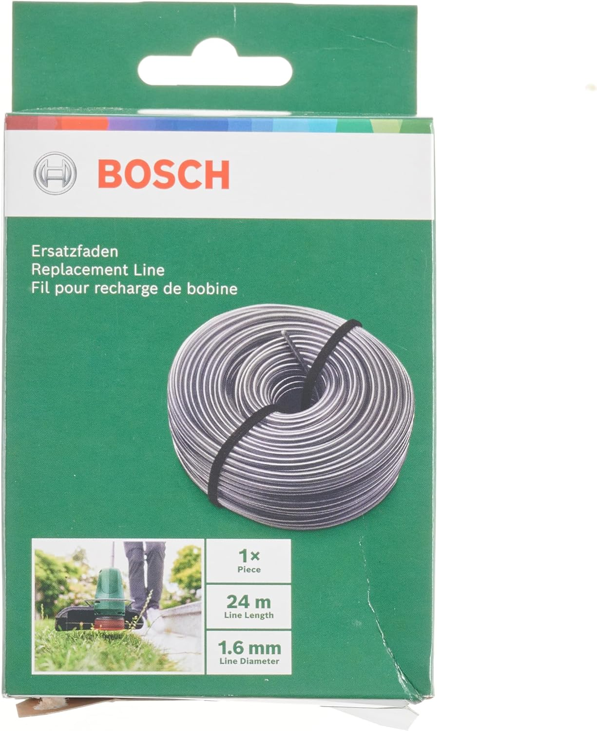Bosch Home & Garden Replacement Cutting Line 24M (1.6Mm) for Easy/Universal/Advancedgrasscut image number 5