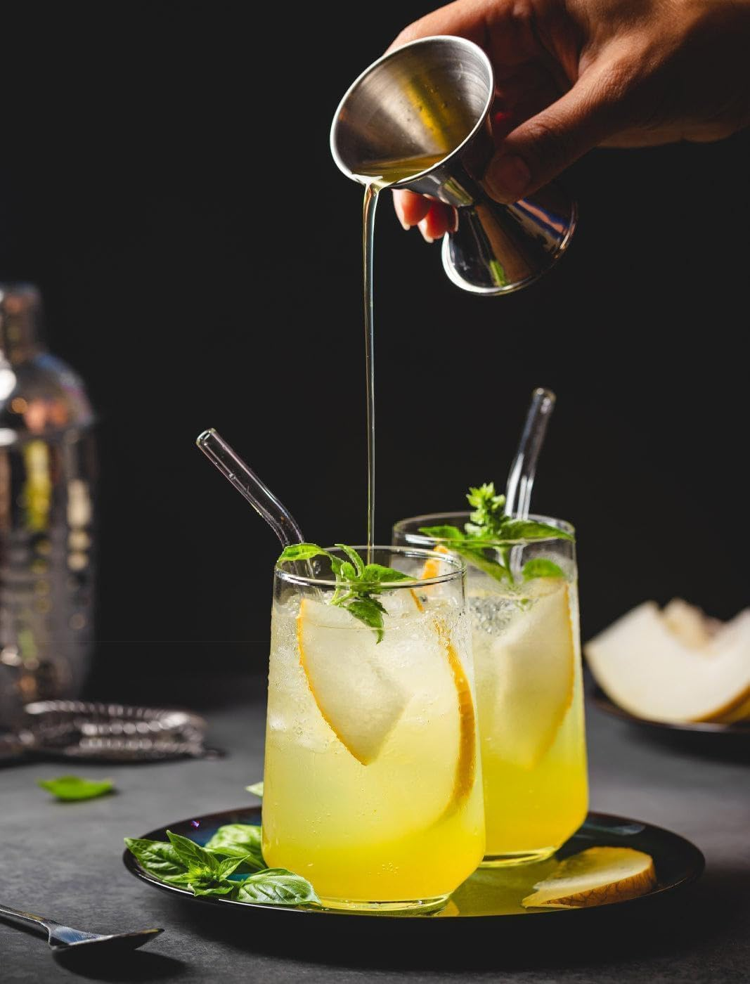 VITEVER Reusable Glass Straws, 6 in X 10 Mm Short Curved Clear Glass Cocktail Straws for Whiskey, Coffee, Soda, Water, Pack of 8 with Brush image number 6