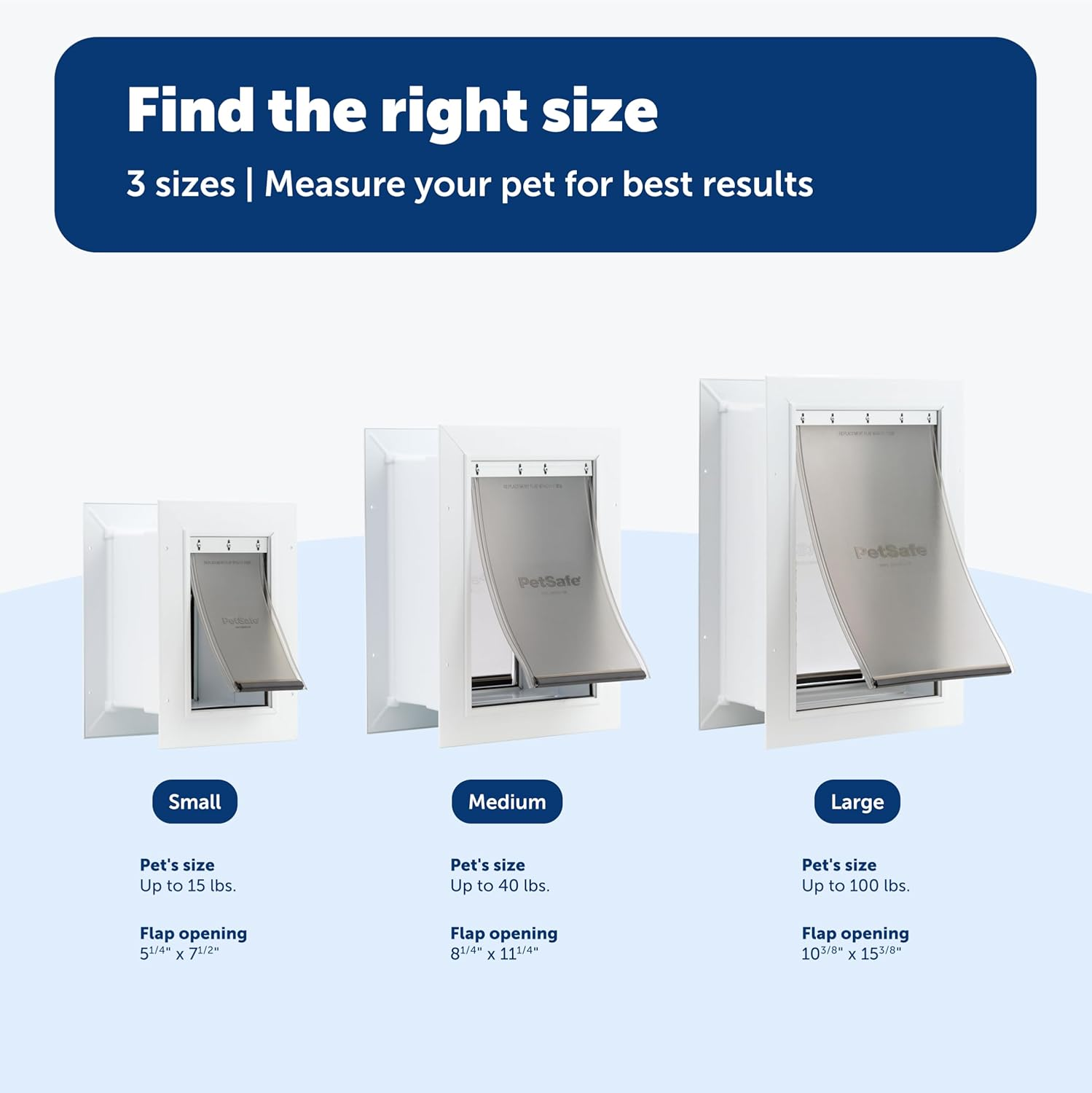 Petsafe Never Rust Wall Entry Pet Door - Telescoping Frame - Insulates Better than Metal Doors, Energy Efficient Cat & Dog Door - Interior & Exterior Walls, Weatherproof, Easy to Install & Clean - S image number 5