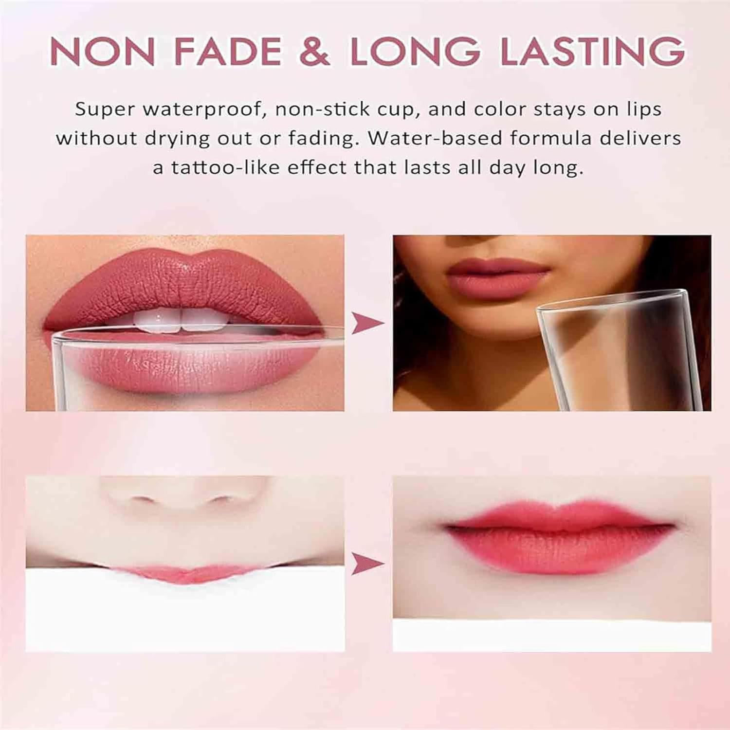 Cool Story Longwear Liquid Lip Liner, Cool Story Lip Liner Stain, Cool Story Long Lasting Lip Liner, Submarine Lip Liner, Liquid Lip Liner Pen, 2-In-1 Waterproof Longwear Liquid Lip Liner (08#) - 02 image number 2