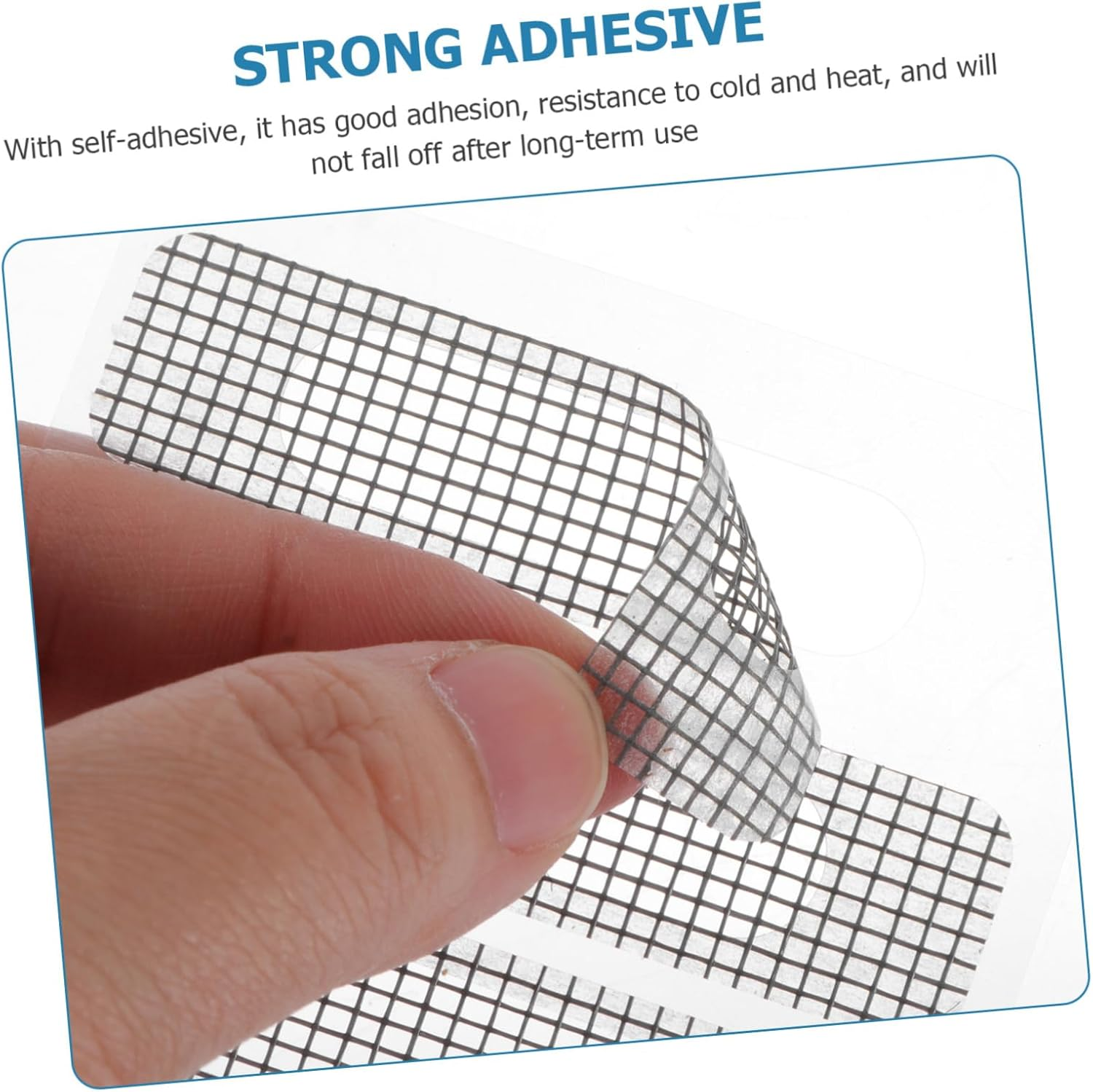DOITOOL 20Pcs Screen Window Repair Tape Strong Adhesive Mesh for Window and Door Prevention Patch Repair Tool image number 2