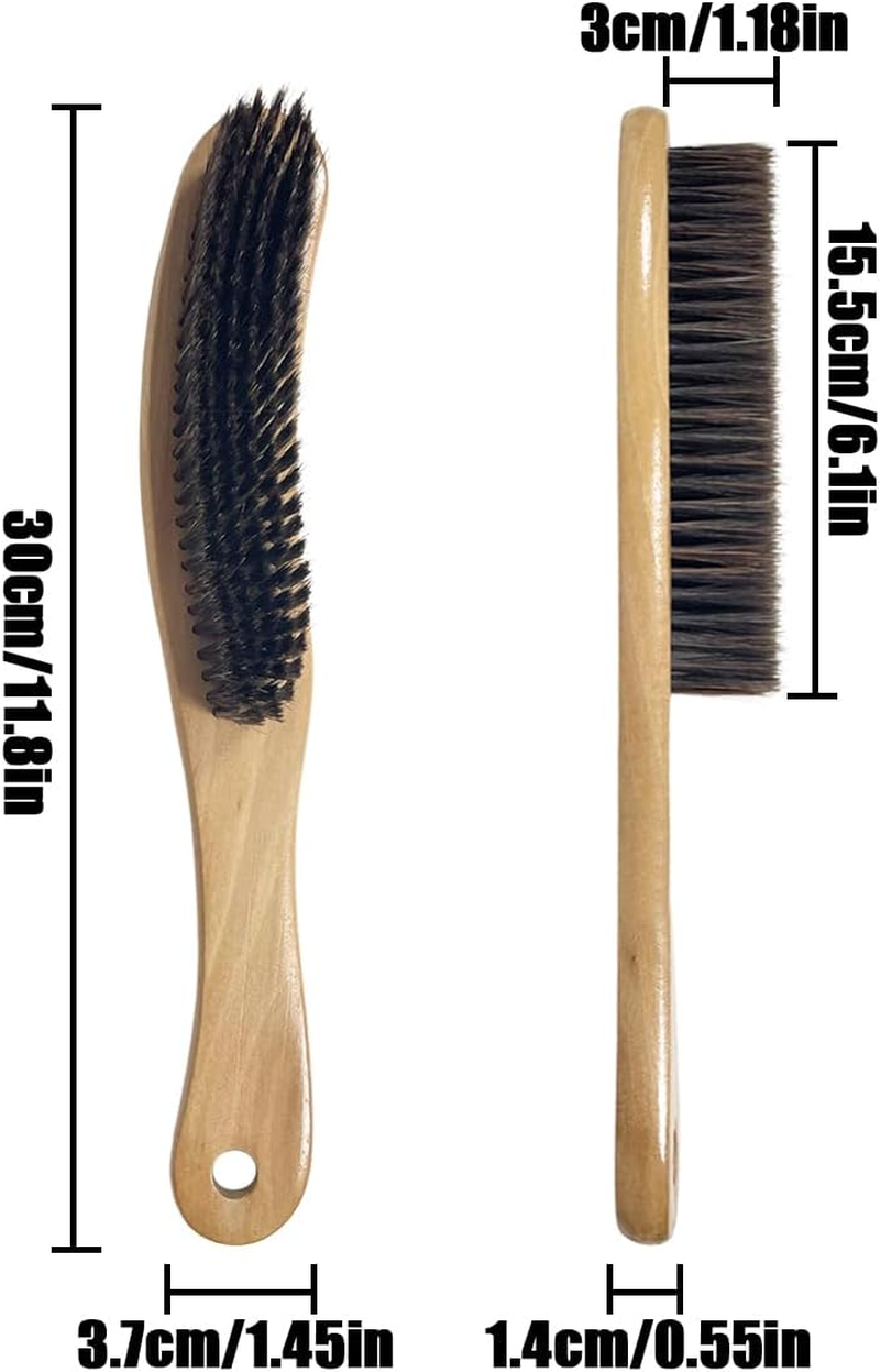 HAIKING Hat Brush, 2 PCS Felt Hat Cleaning Brush for Shoes, Hat, Clothes and Furniture Remove Hair Dust (30 Cm/11.8 In) image number 4