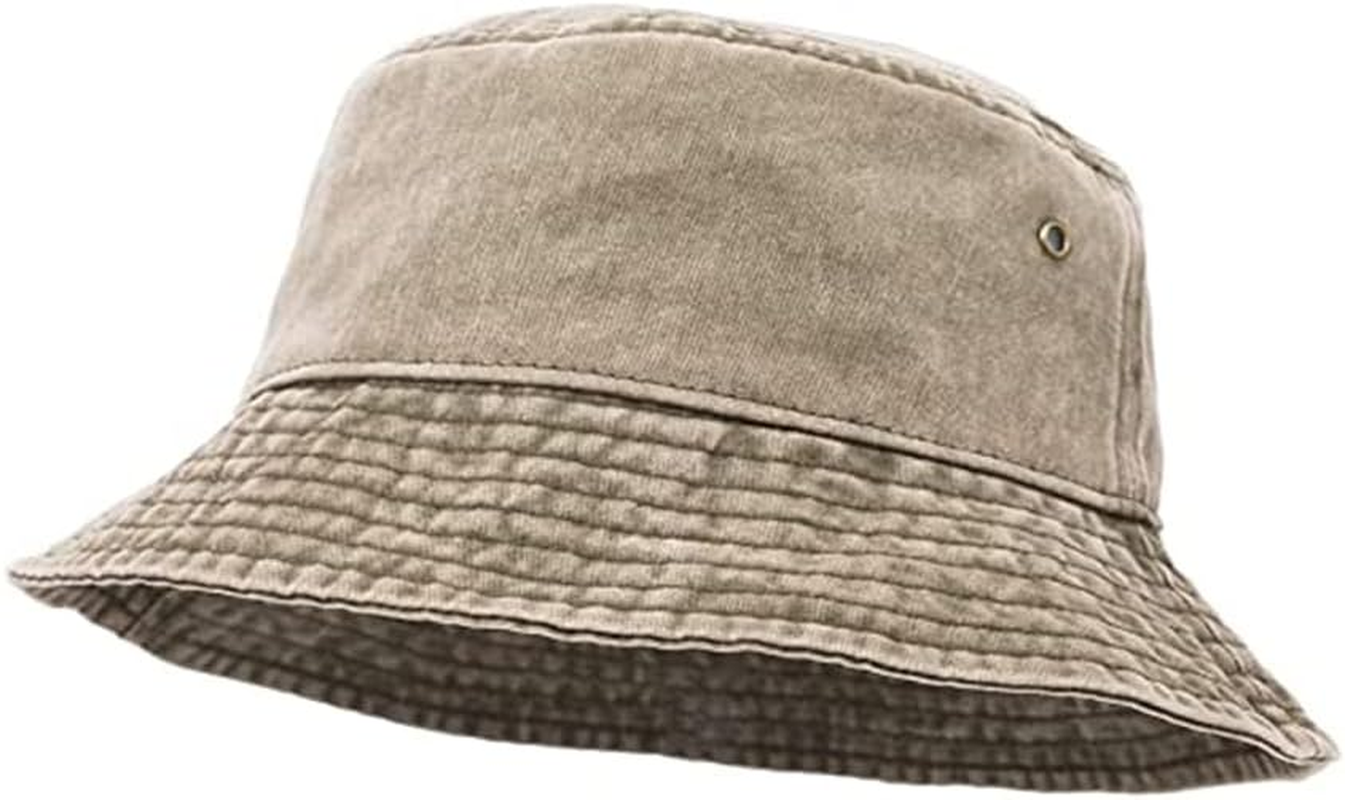 BIGTEDDY Washed Cotton Outdoor Camping Sports Bucket Hats Fishing Hiking Unisex Men Women