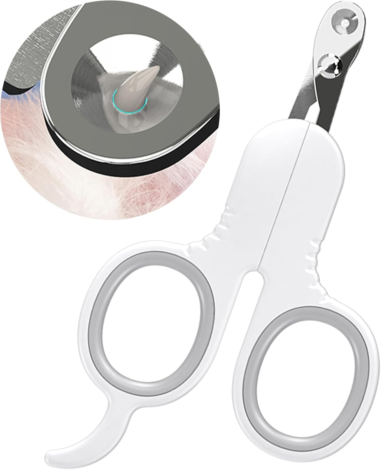 ZEWZE Claw Care for Cats, Cat Nail Clippers, Pet Nail Clippers for Dogs, Puppies, Rabbits and Small Animals (Grey)