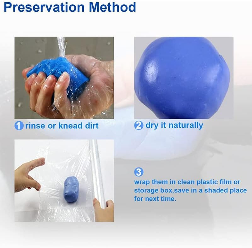 AIMALL 1PC Car Clean Clay Bar, Detailing Mud Cleaner, Truck Soap Wash Modeling Clay, Removes Rust, Grease, Insects, and Over-Spray, Universal for Car Body Clean